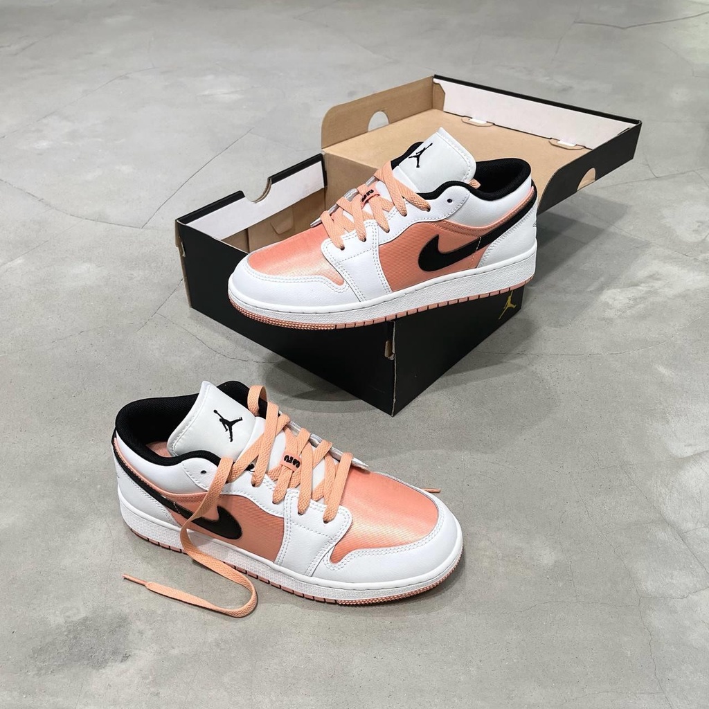 Giày Jordan 1 Low White Light Madder Root Chính Hãng - DM8960-801