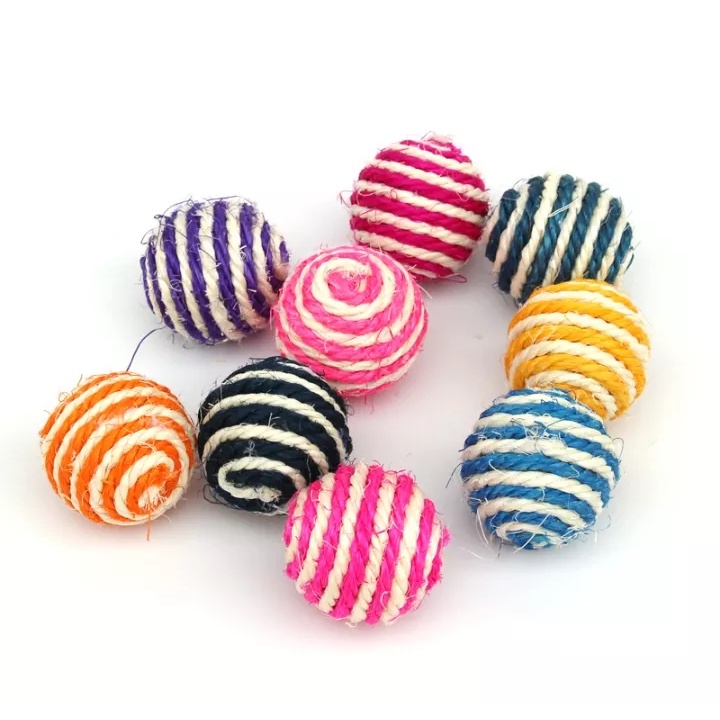 Đồ Chơi Bằng Cói Nhiều Hình Dáng Cá, Chuột, Bóng Ngộ Nghĩnh Vui Nhộn Giảm Stress Cho Mèo