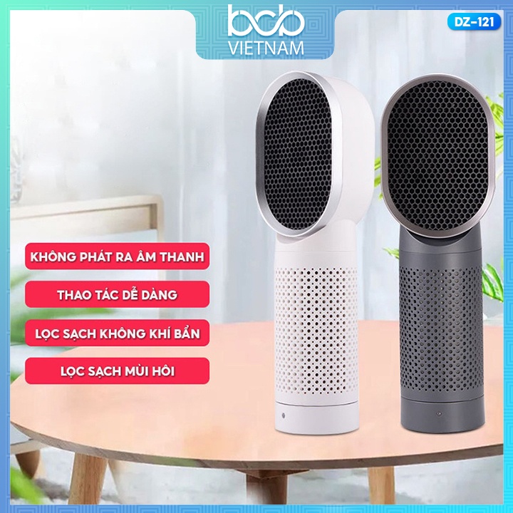 Máy Lọc Không Khí Để Bàn Mini Lọc Bụi Mịn Trong Ô Tô Hoặc Bàn Làm Việc Lượng Khí Lọc 30m3 Mỗi Giờ DZ-121