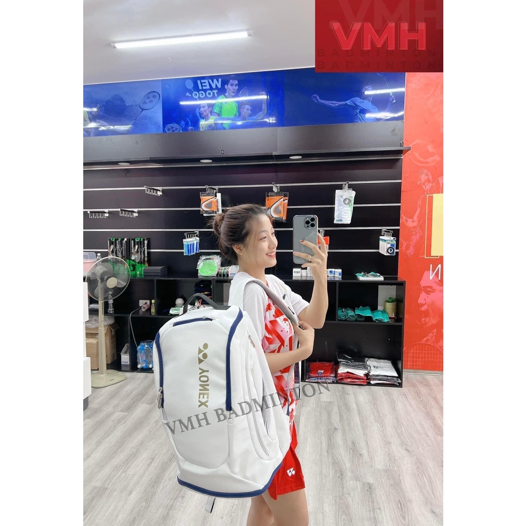 Balo cầu lông Yonex Trắng/Đen