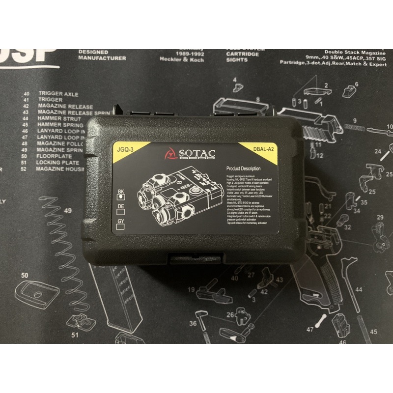 Đèn Pin Laser Dbal-a2 Sotac Kim Loại