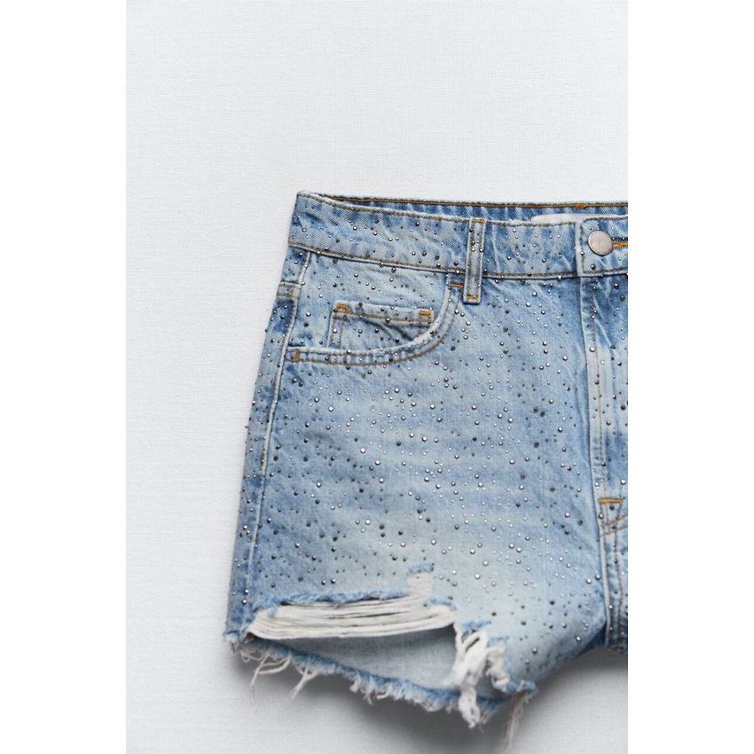 Quần denim đính hạt ZARA AUTH