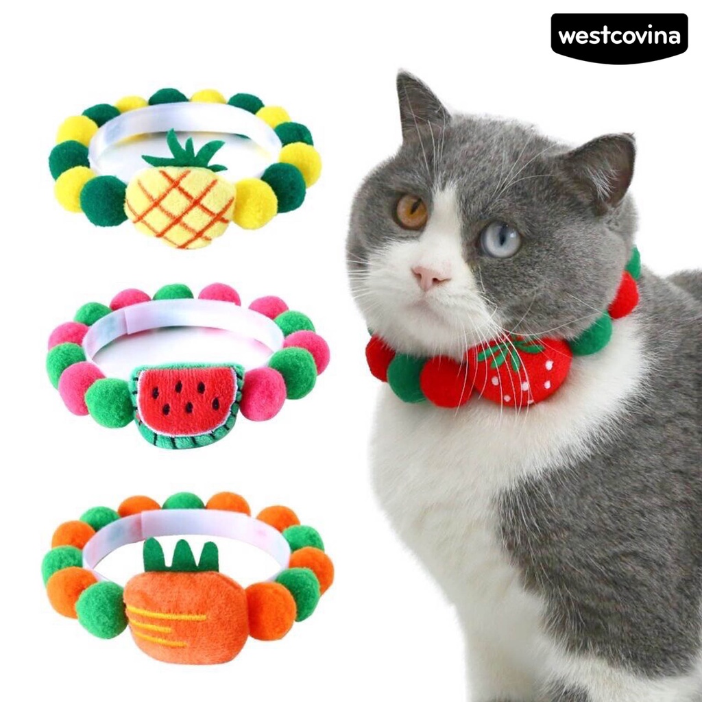 [Hot]♝Vòng Cổ HìNh TráI Cây Cho Thú Cưng