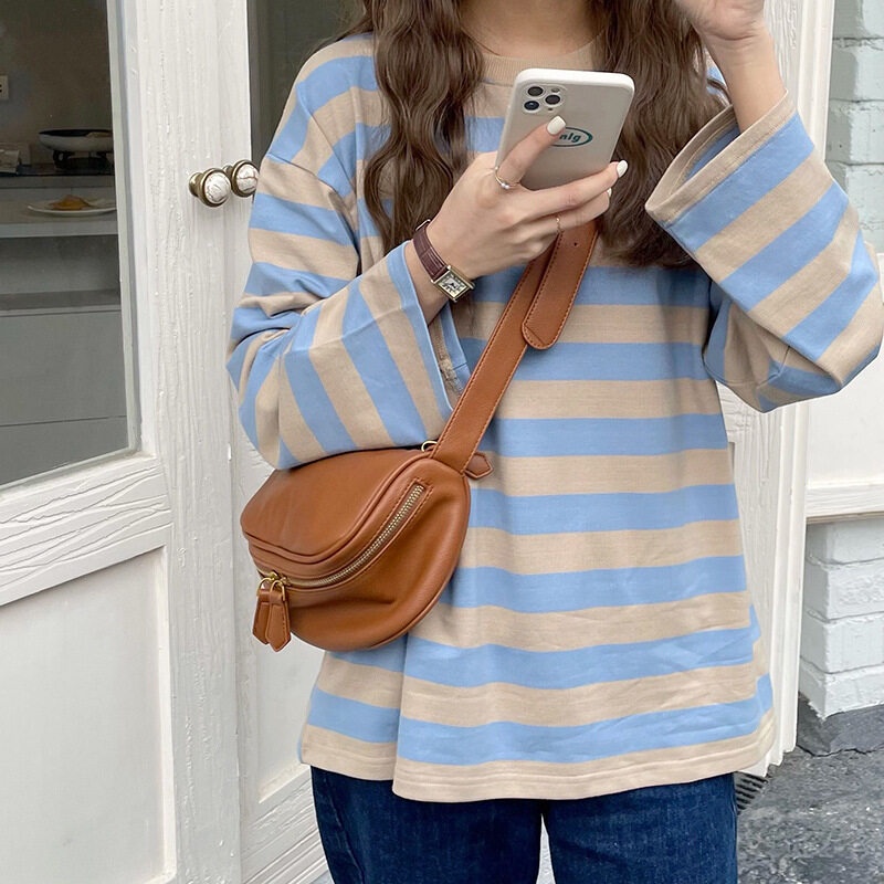 AlphaZ Túi Đeo Chéo Vai Hình Gối Phong Cách niche Đơn Giản Dễ Phối Đồ Phong Cách Mới Hợp Thời Trang