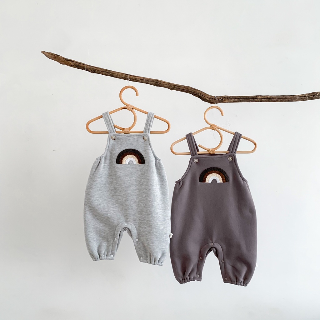 Hàng Mới Về Mới Bộ Áo Liền Quần Màu Cầu Vồng Đáng Yêu Cho Bé