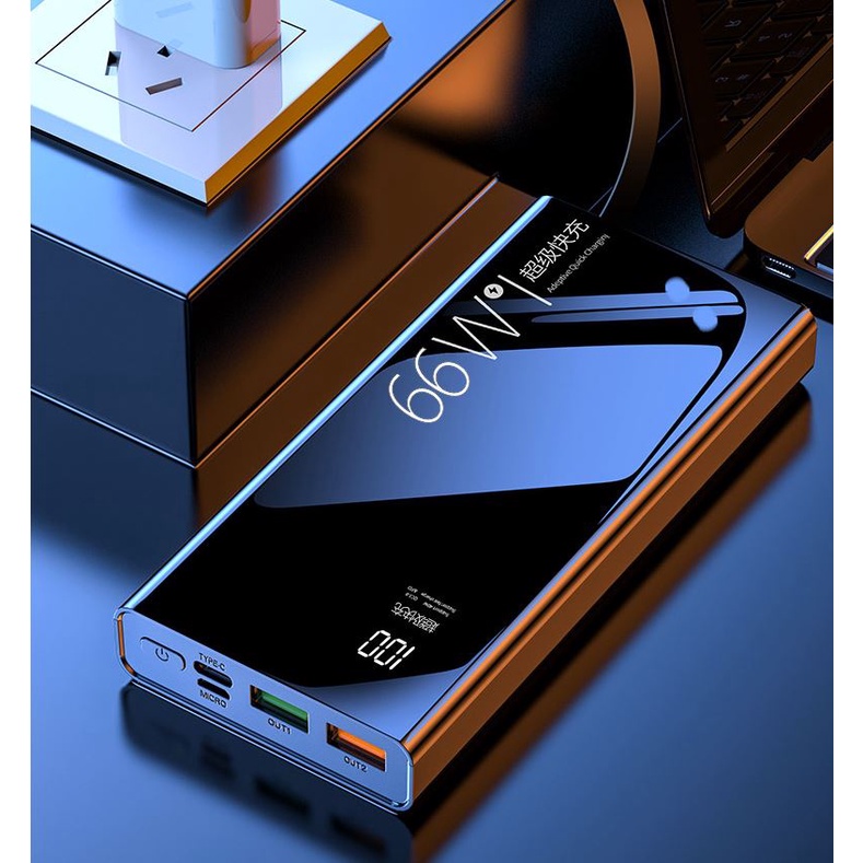 Pin Sạc Dự Phòng Mini PB03 30.000mAh Nhiều Cổng Đa Năng Kèm Sạc Nhanh 22.5W Led Hiển Thị Số Gọn Nhẹ Tiện Lợi Chất Lượng