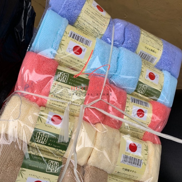 Khăn rửa mặt sợi tre HaChi cao cấp, siêu mềm mại kháng khuẩn Nhật Bản.