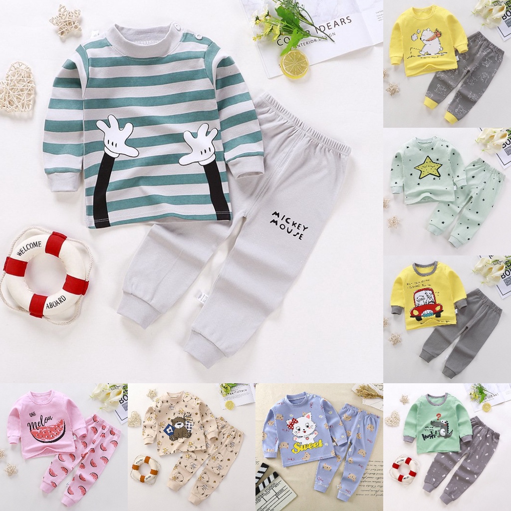 BỘ QUẦN ÁO TAY DÀI CHO BÉ FREESHIP quần áo thu đông chất cotton, hàng đẹp chuẩn quảng châu