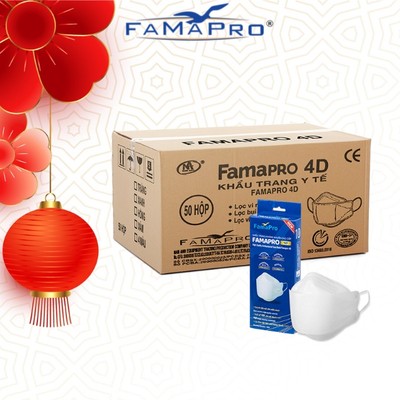 [4D MASK (KF94)- 50 HỌP] Khẩu trang  cao cấp 3 lớp Famapro 4D KF94 10 cái/hộp
