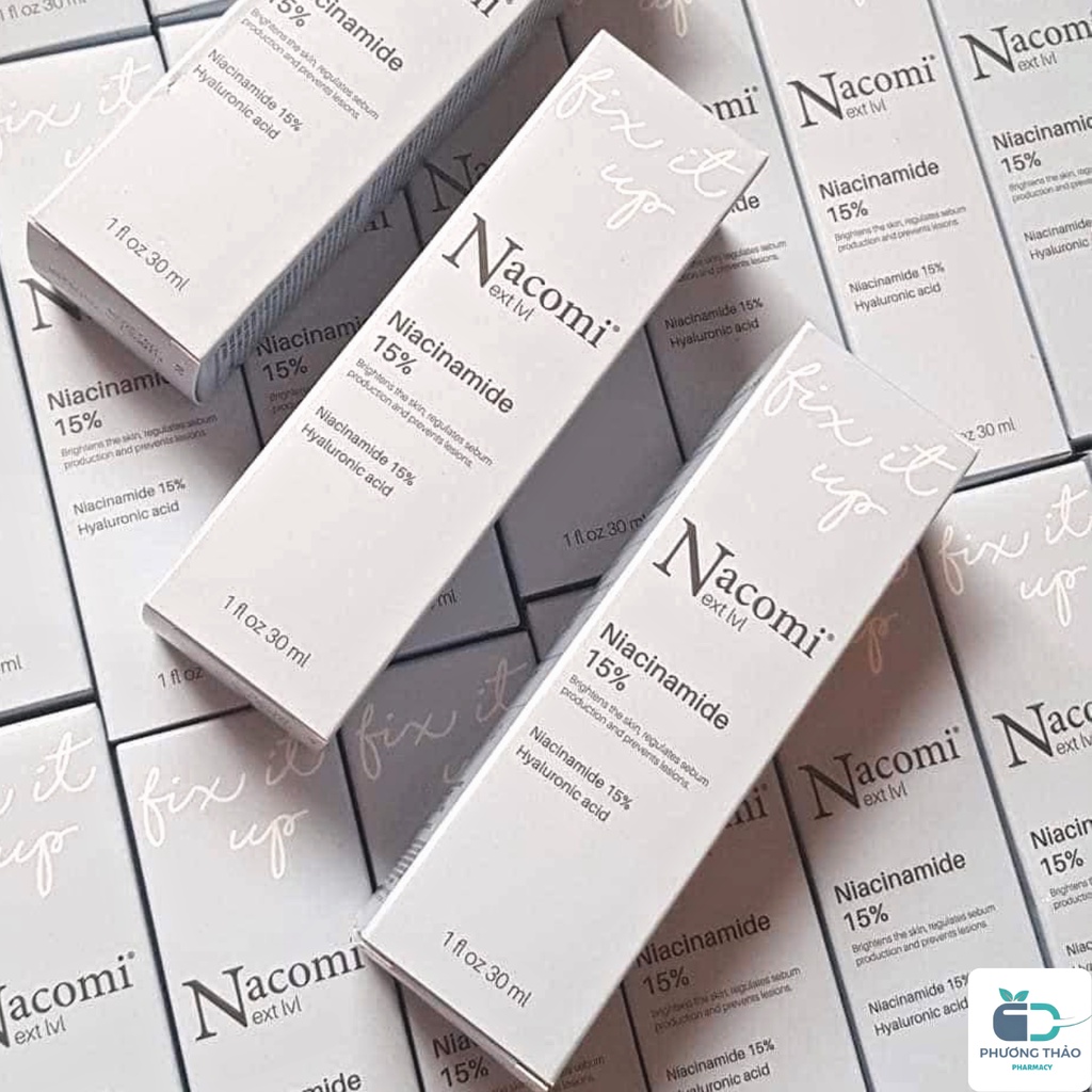Serum Nacomi Niacinamide 15% ngừa mụn, chống lão hóa, cải thiện trắng sáng da 30ml - Phương Thảo Pharmacy