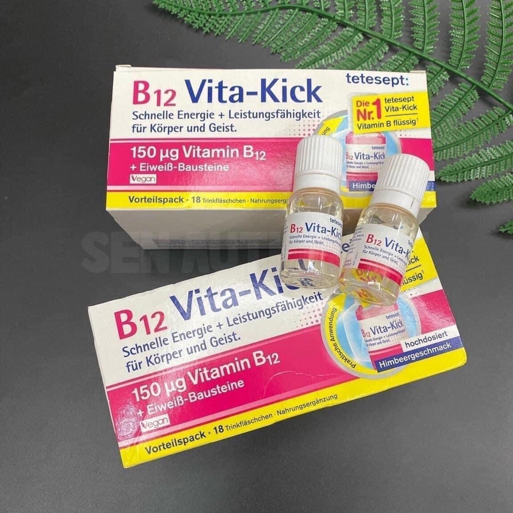 Vitamin B12 Vita-Kick Dạng nước, Hộp 18 lọ