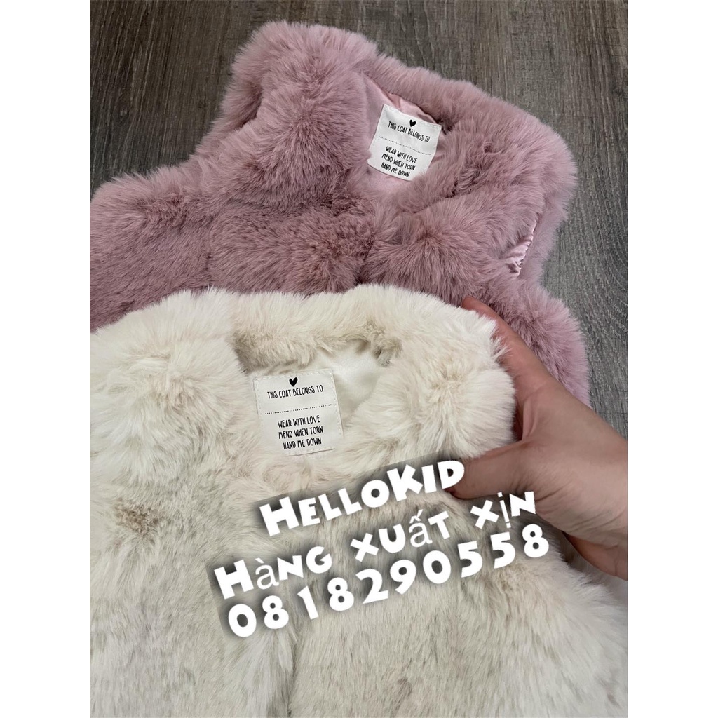 A903-Áo gile lông MTL Uk bé gái