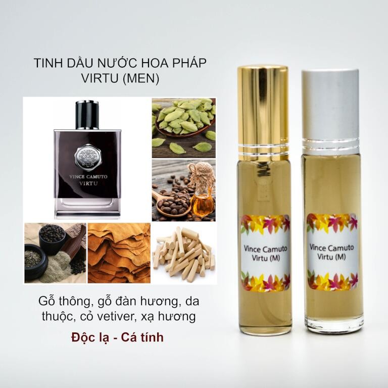Tinh dầu Nước Hoa Nam Vince Camuto Virtu EDT For Men 10ml. Độc lạ, cá tinh. Chai lăn/xịt