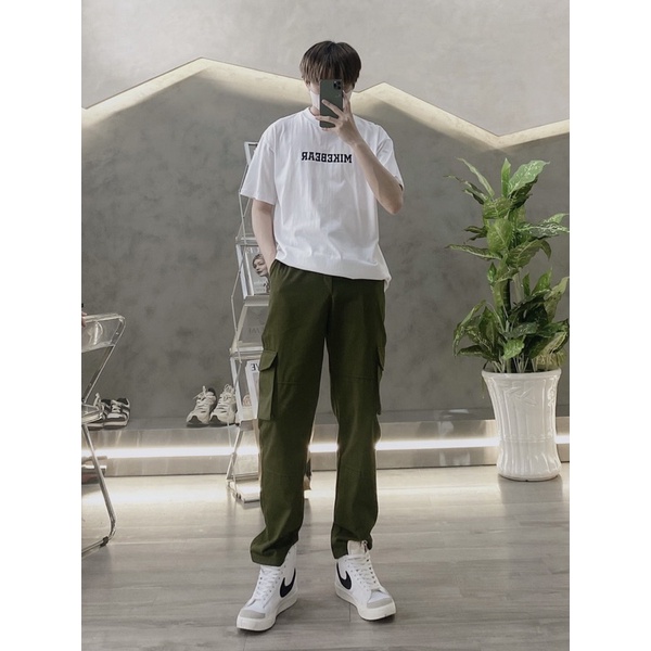 quần kaki túi hộp màu xanh rêu unisex (sp kèm ảnh thật ) | BigBuy360 - bigbuy360.vn