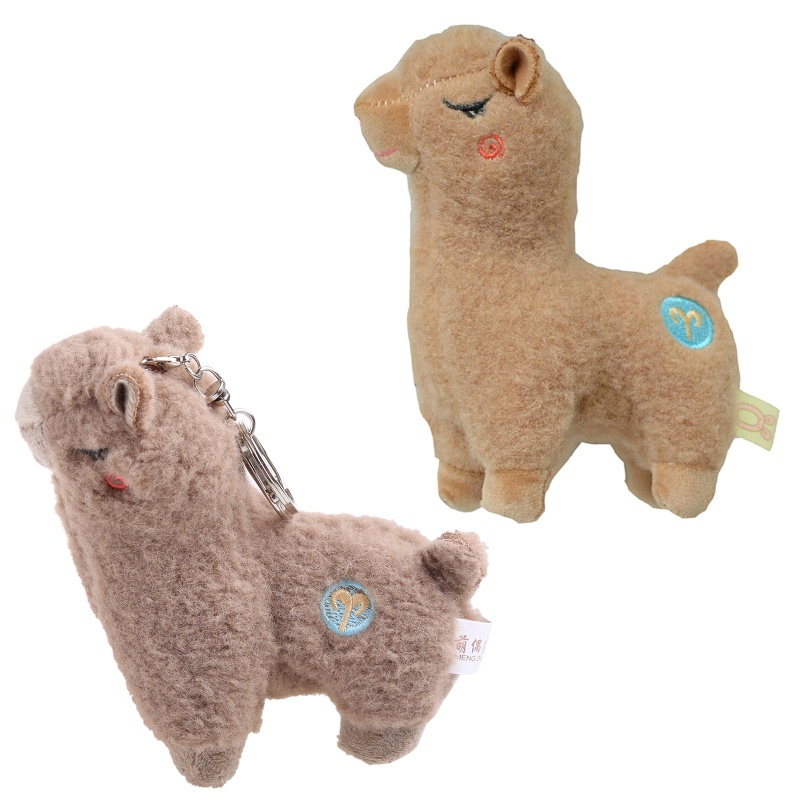 Móc Khóa Hình Lạc Đà Alpaca Bằng Cotton Mềm Mại Dễ Thương