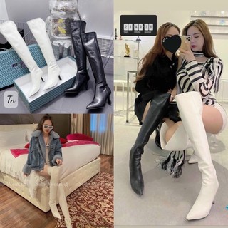 Boot đùi mũi nhọn gót 7cm xẻ tà gối mpb fullbox