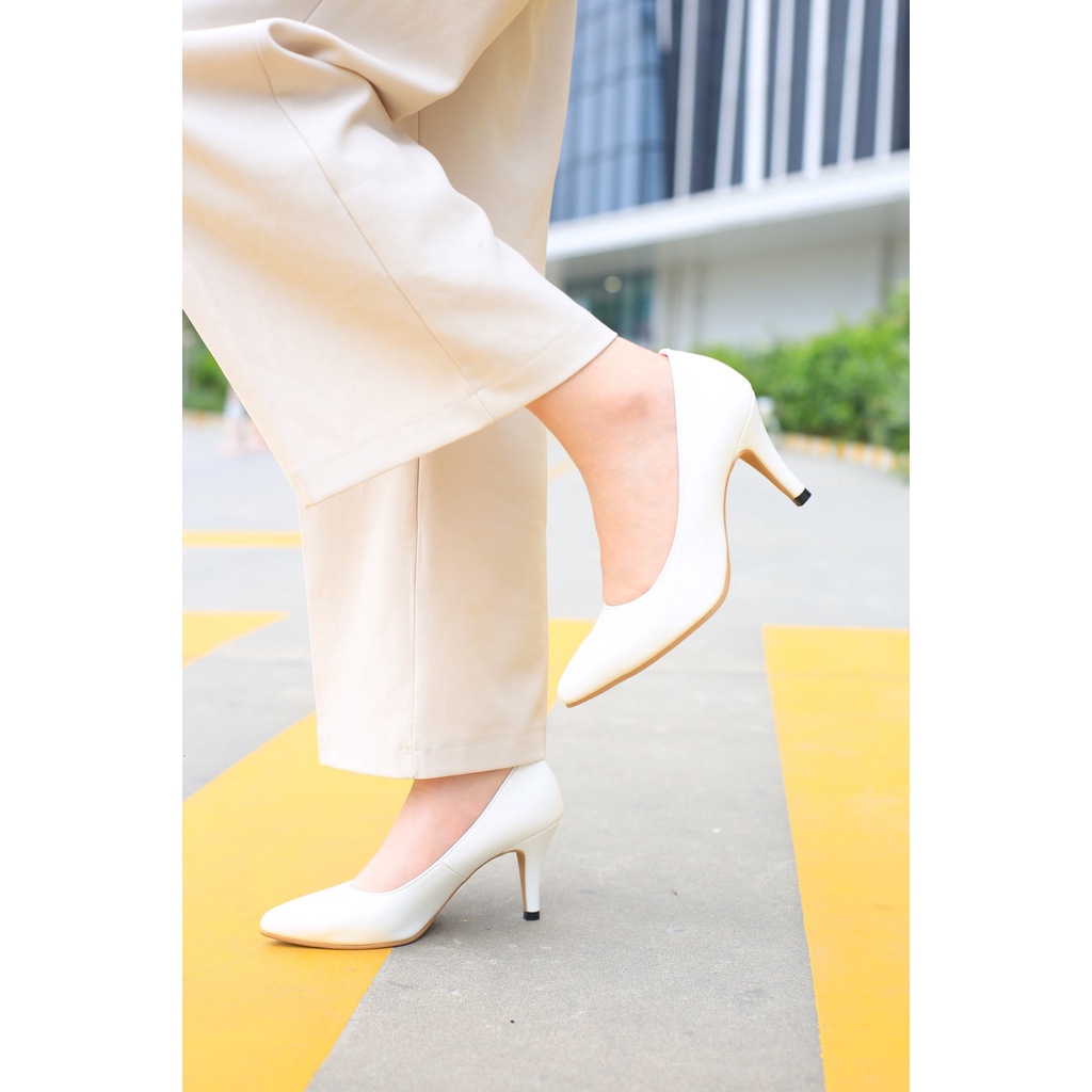 Giầy Da Nữ Công Sở Nữ Cao Gót Mũi Nhọn 7cm KOSU 2001 Made in Japan