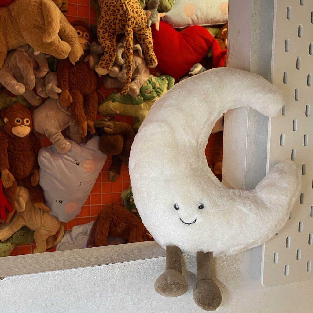 Thú Nhồi Bông Hình Mặt Trăng / Mặt Trời Dễ Thương Trang Trí Ghế Sofa