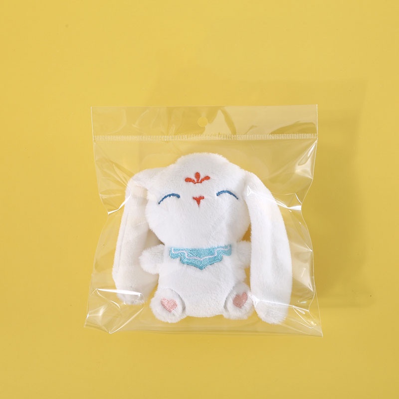 Đồ Chơi Thú Nhồi Bông Hình Thỏ / Vịt Tai Dài Dễ Thương Có Chuông Tích Hợp Để Giảm Căng Thẳng