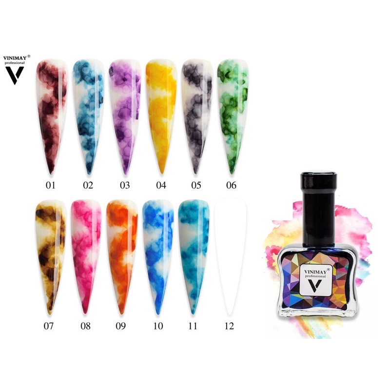 Cồn Loang VINIMAY , Cồn Loang Vẽ Móng Vân Đá chai 15ml