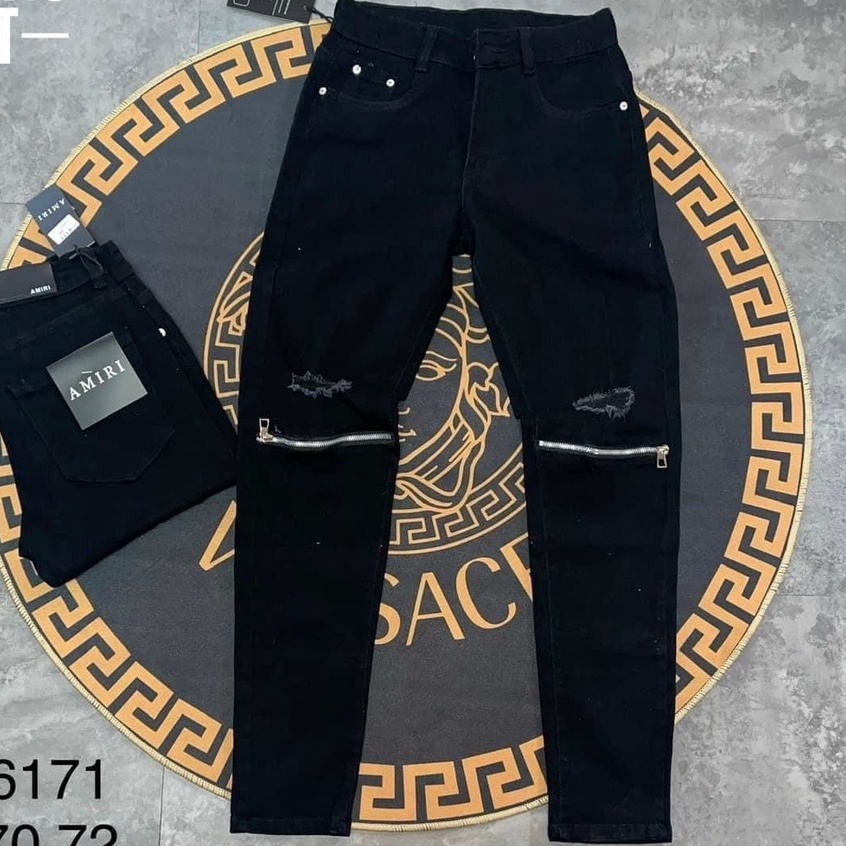 quần bò jean nam dài đen rách vá thỏ đẹp mẫu mới hot,chất jean CO GIÃN giá tốt KAYSTORE | BigBuy360 - bigbuy360.vn