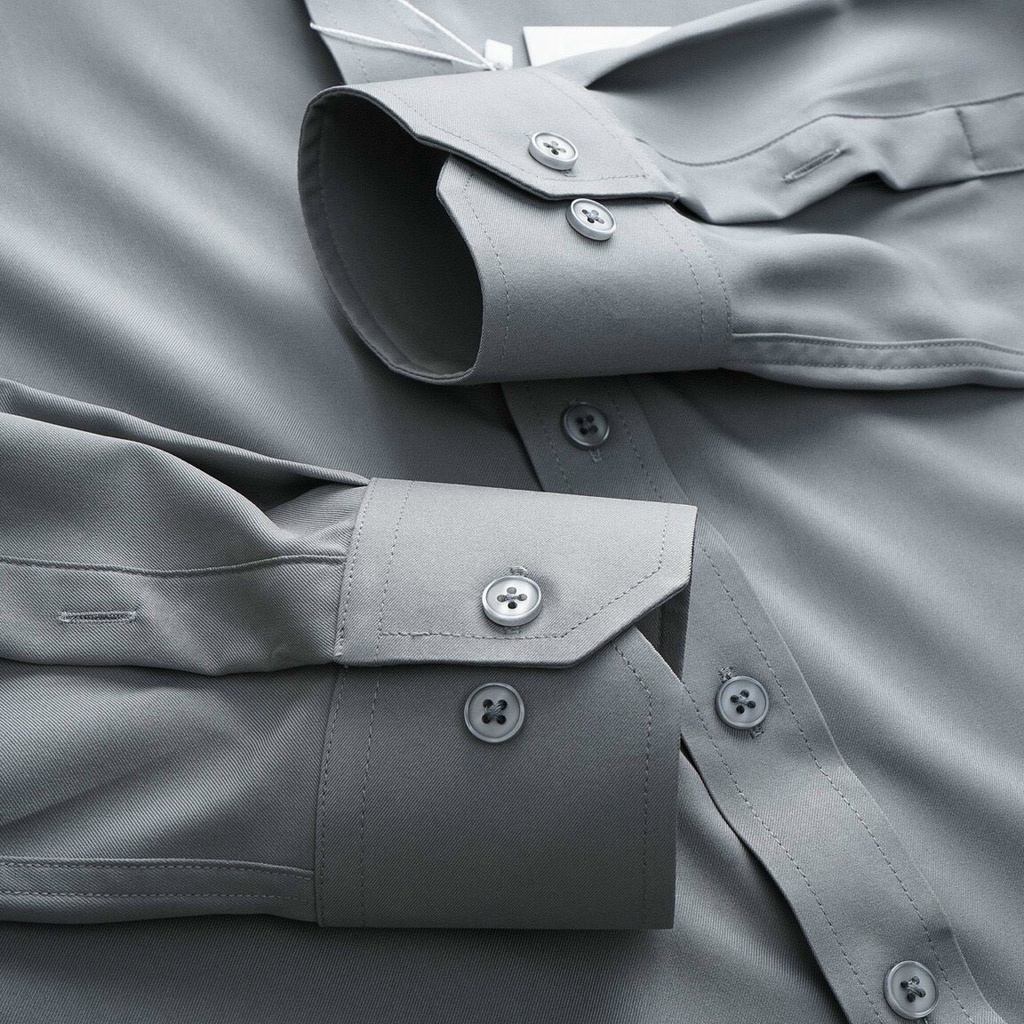 Áo Sơ Mi Nam Trơn Tay Dài GEN ALPHA ZA.RA cổ Đức, vải chéo mềm mịn hạn chế nhăn, nhiều màu, dễ mặc | BigBuy360 - bigbuy360.vn