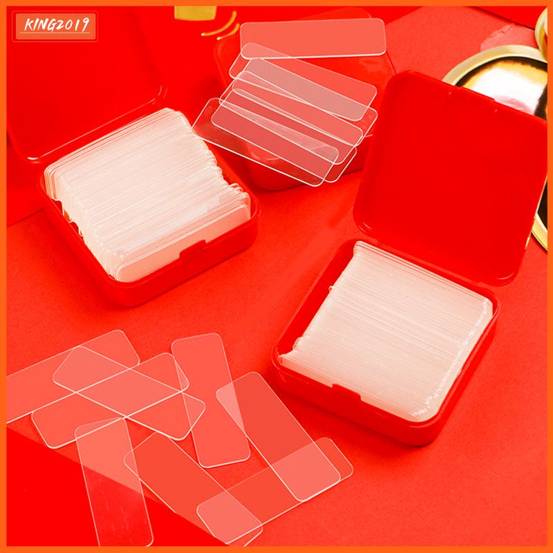 COD Băng Keo Hai Mặt Đa Năng Hộp Nhựa Đa Năng Trong Suốt Độ Bền Cao Liền Mạch Cho Gia Đình/Văn Phòng 60 Miếng