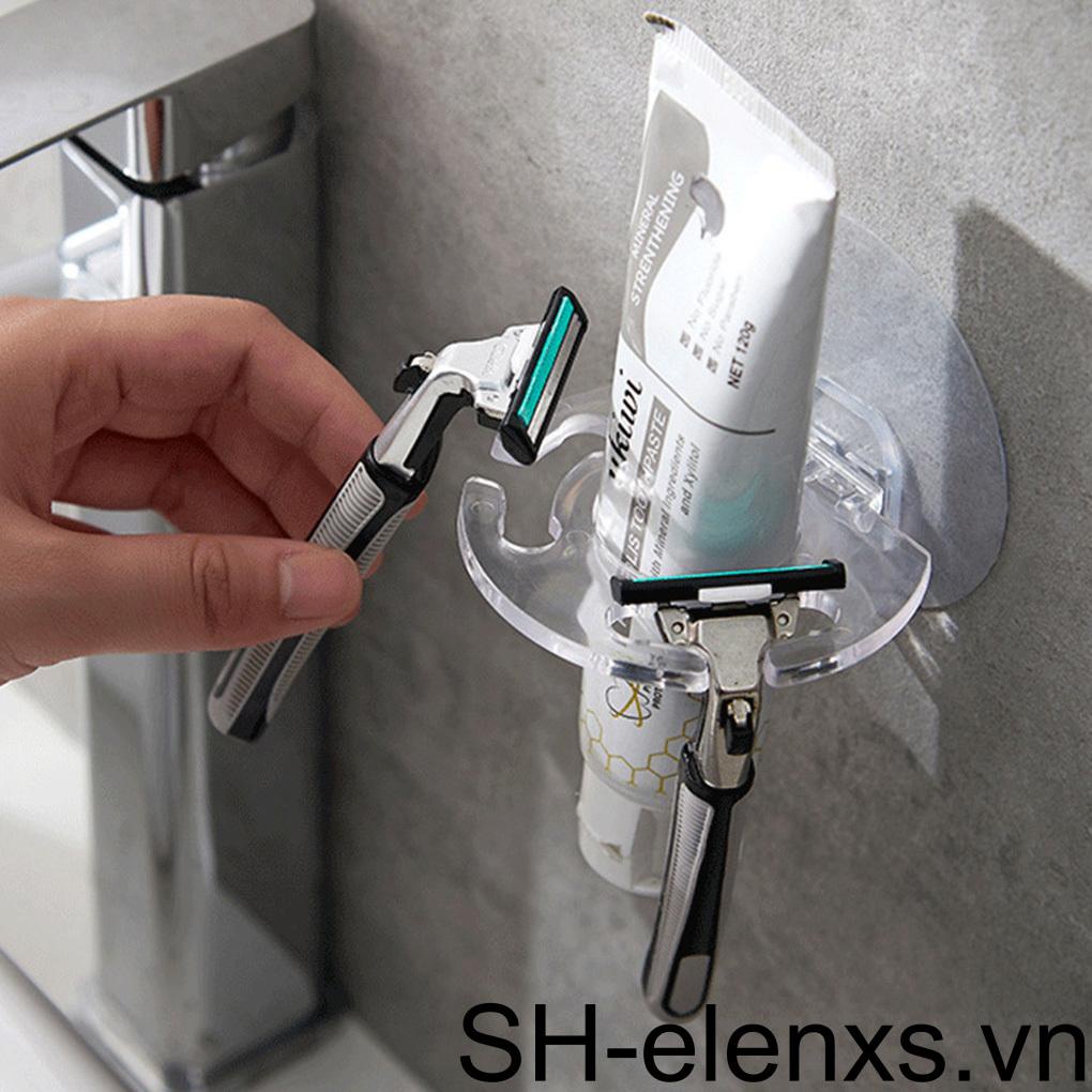 Giá Đỡ Bàn Chải Đánh Răng 1 / 2 / 3 / 5 Gắn Tường Tự Dính Bằng Nhựa Chống Nước Không Đục Lỗ Cho