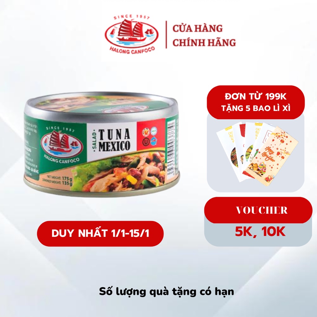 Mã BMLTA50 giảm đến 50K đơn 99K Salad Cá Ngừ Mexico - 175g - Đồ Hộp Hạ Long