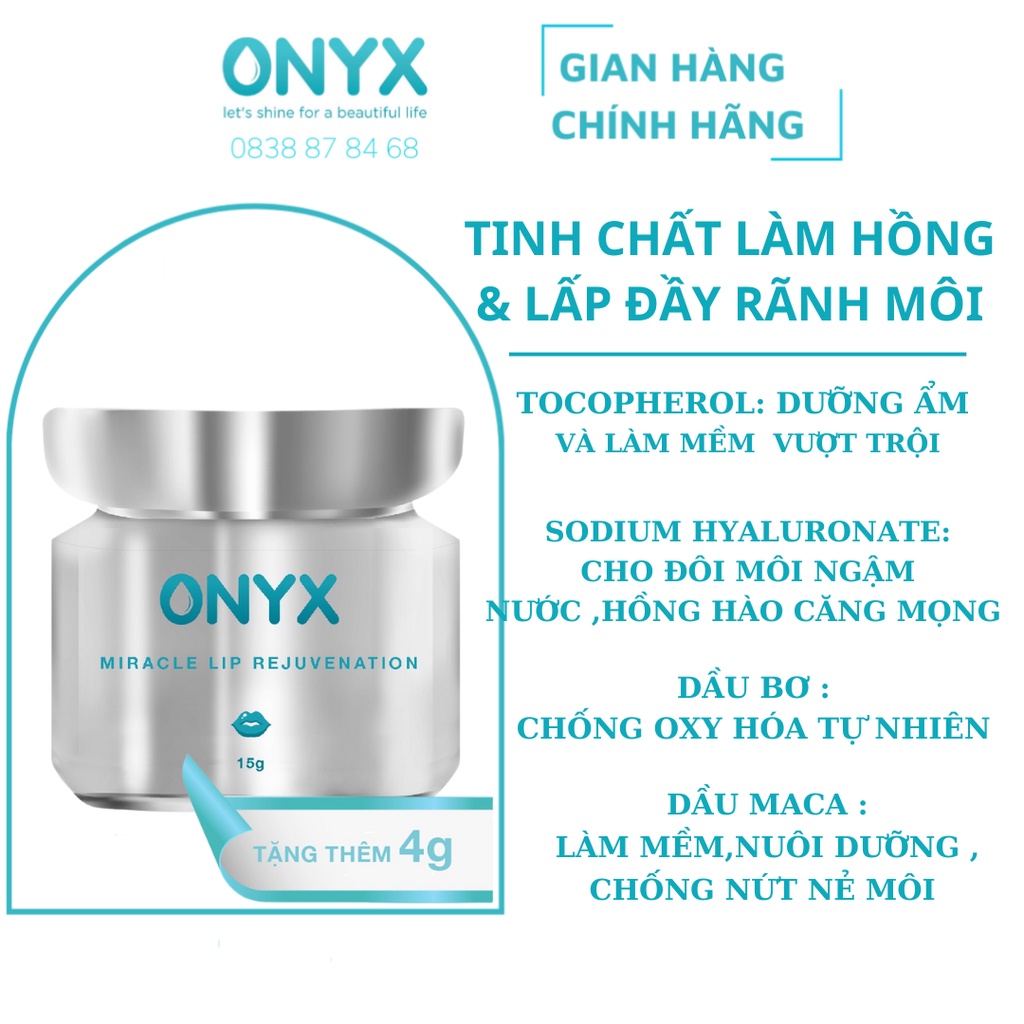 Tinh Chất Dưỡng Làm Hồng Môi Và Lấp Đầy Rãnh Môi Onyx | Bảo Thy
