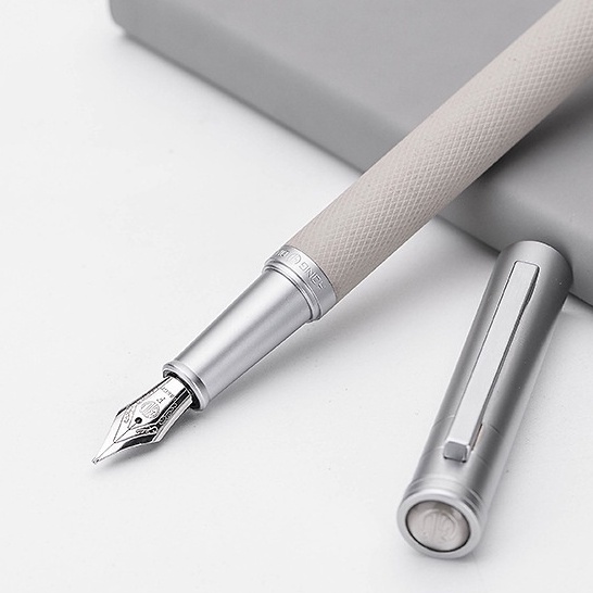 Bút Máy Mực Đen/Trắng Đơn Giản Không Dễ Trượt Dùng Cho Văn Phòng Trường Học