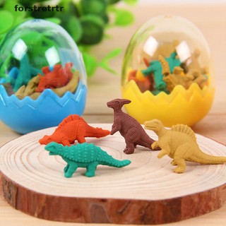 Forstretrtr Mini Cute Kawaii Eraser Dinosaur Rubber Erasers Students Stationary Gift Novelty Dinosaur Egg Pencil Rubber Eraser Stationery School Supplies EN