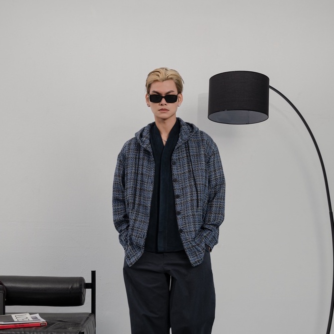 Áo sơ mi dáng rộng 21ST URBAN Hayden Tweed