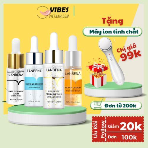 Tinh Chất Vitamin C Hyaluronic Acid Dưỡng Ẩm Làm Trắng Da Thu Nhỏ Lỗ Chân Lông Chống Lão Hóa Lanbena 15ml - vibesvietnam