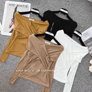 Áo trễ vai nơ ngực hot