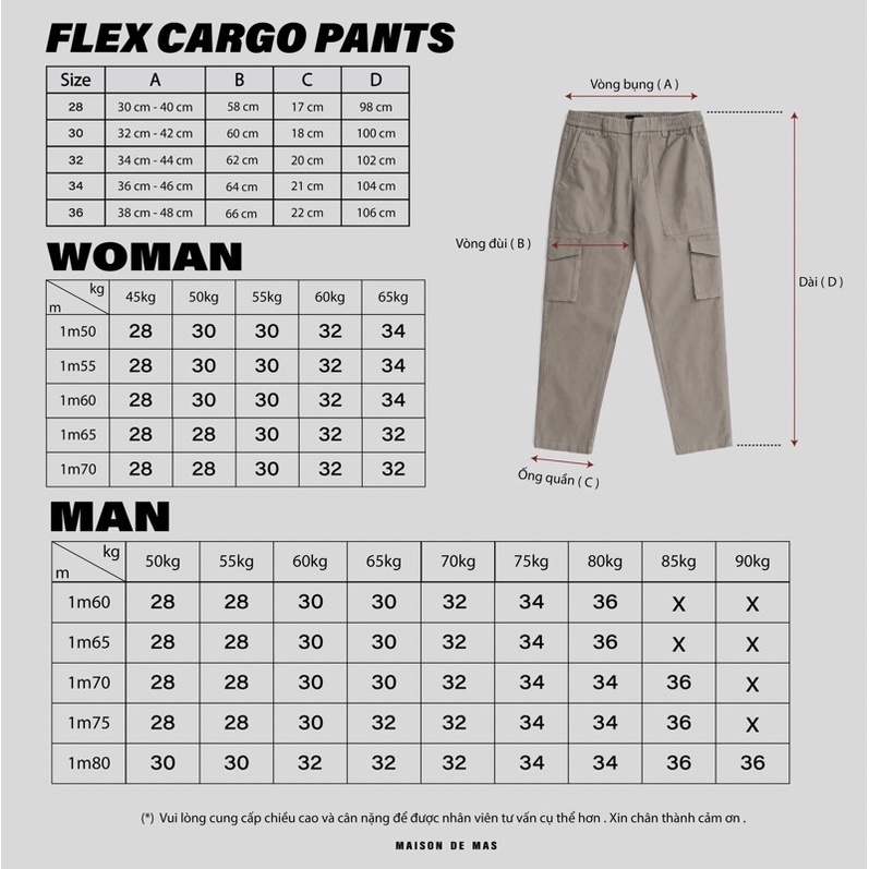 Quần dài FLEX CARGO PANTS / Black | BigBuy360 - bigbuy360.vn