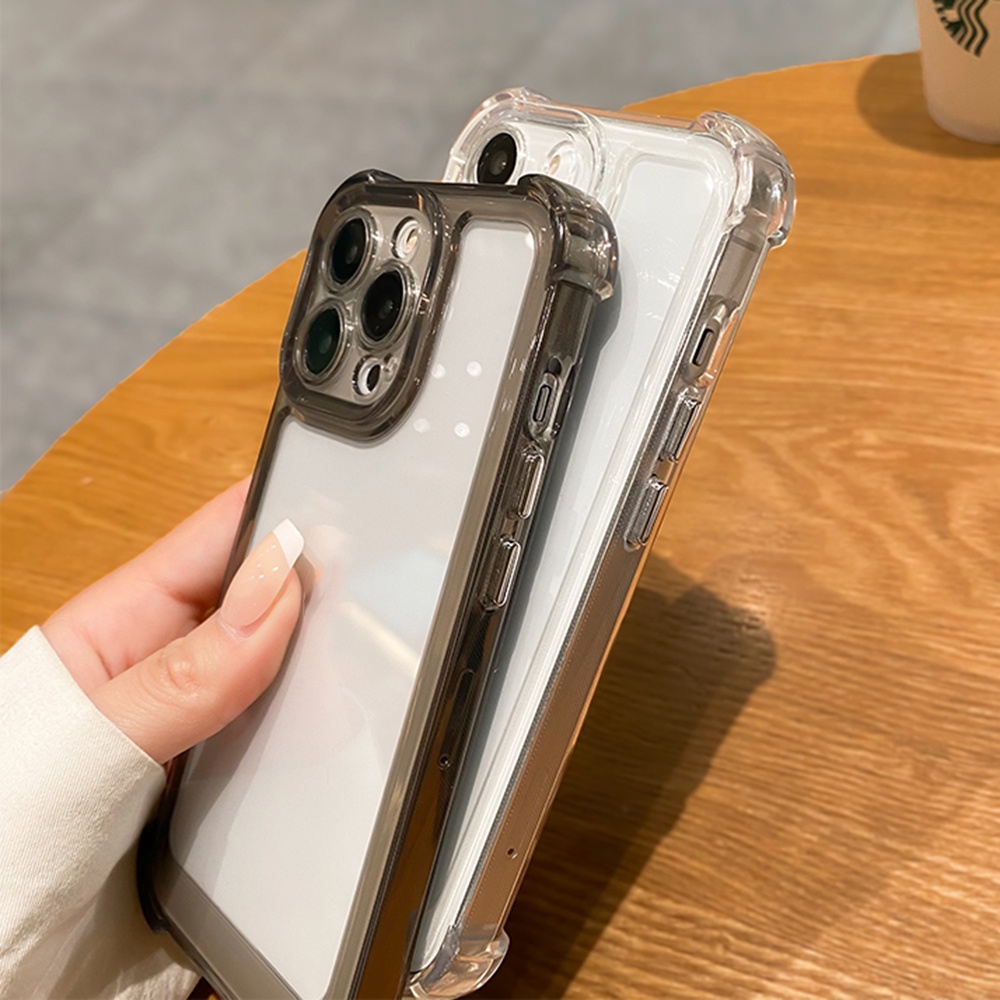 Ốp điện thoại Trong SuốT ChốNg SốC BảO Vệ BốN GóC Cho iphone 15 11 12 13 14 pro max x xs xr 8 7 plus