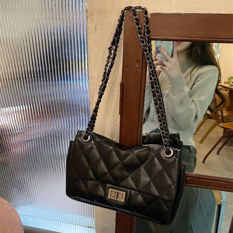 Túi Xách Đeo Vai Phối Dây Xích Phong Cách Chanel Thời Trang 2022 Dành Cho Nữ