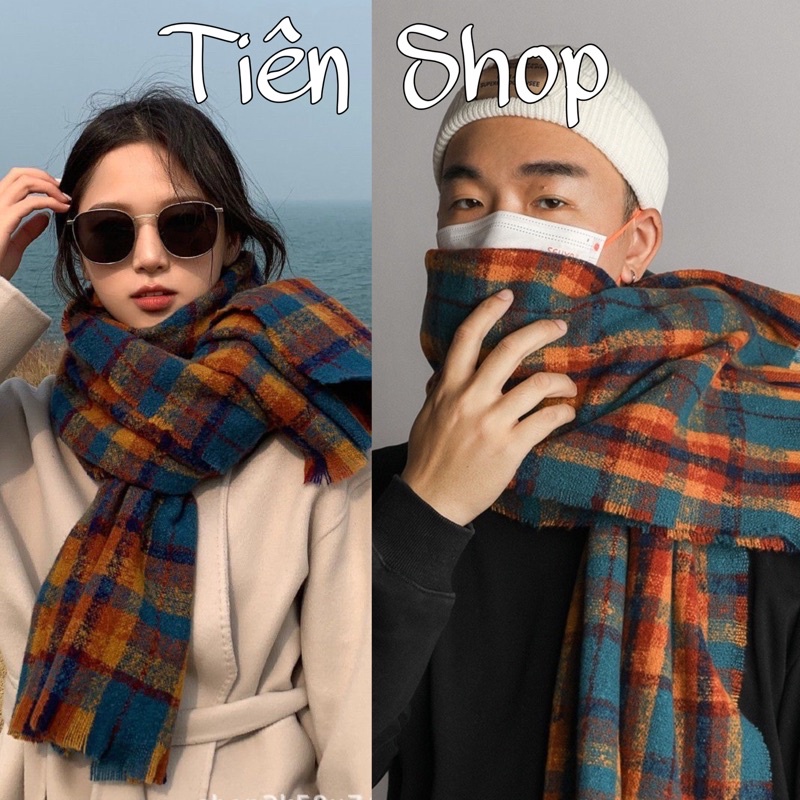 LOẠI 1 - XỊN KHĂN LEN DÀY ẤM KHĂN ĐÔI QUẢNG CỔ BASIC ĐỎ