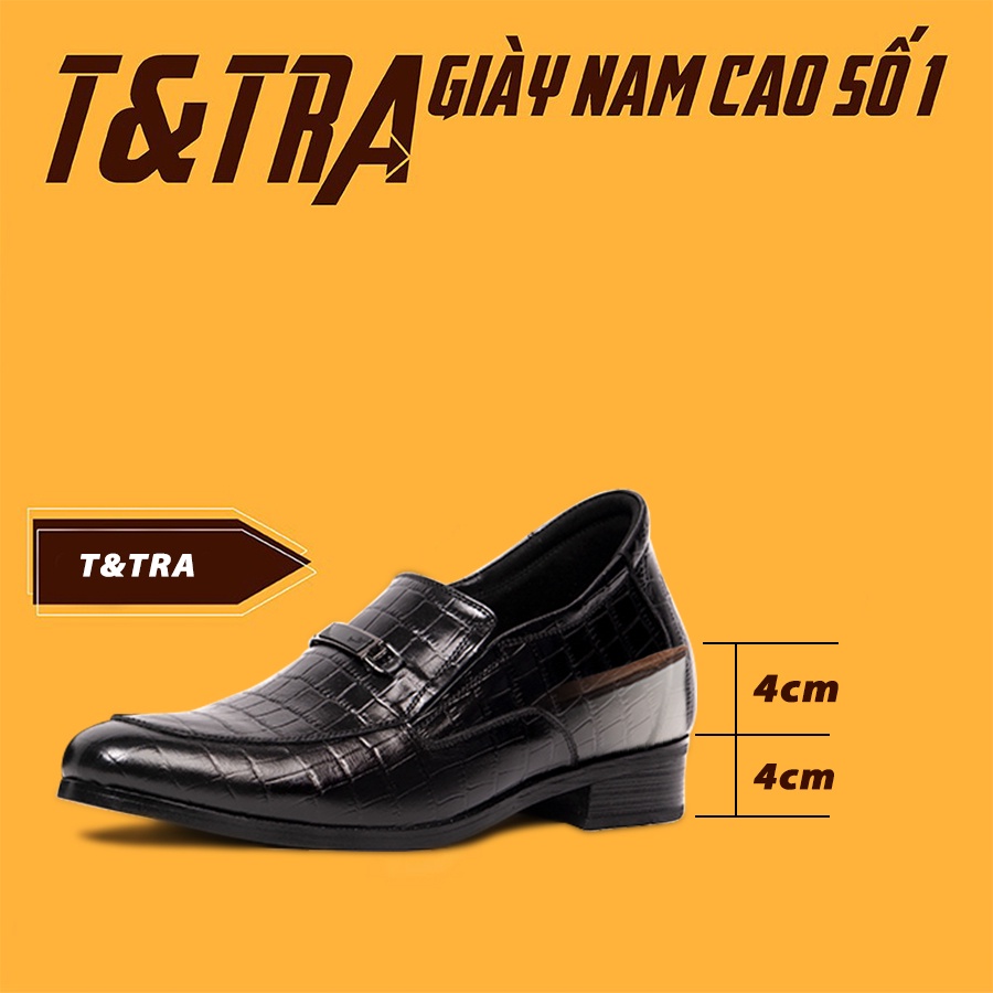 [ 8CM ] Giày Độn Nam T&amp;TRA S1024D