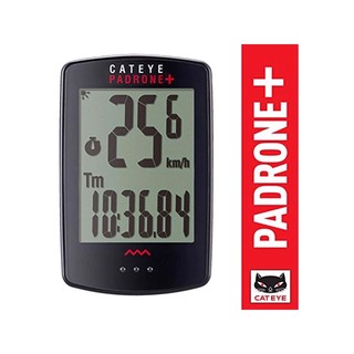 Đồng hồ đo tốc độ không dây có đèn nền cateye padrone+