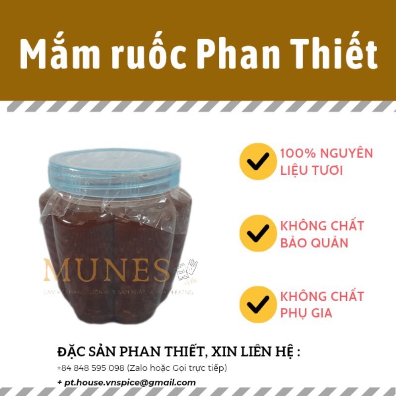 Mắm ruốc Phan Thiết ăn liền - phết bánh tráng nướng, chấm trái cây, xào thịt rất ngon
