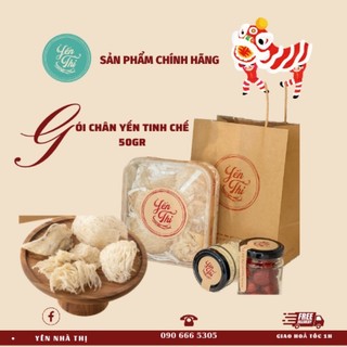 Yến thị -yến tổ -chân yến tinh chế cao cấp- 1/2 lạng