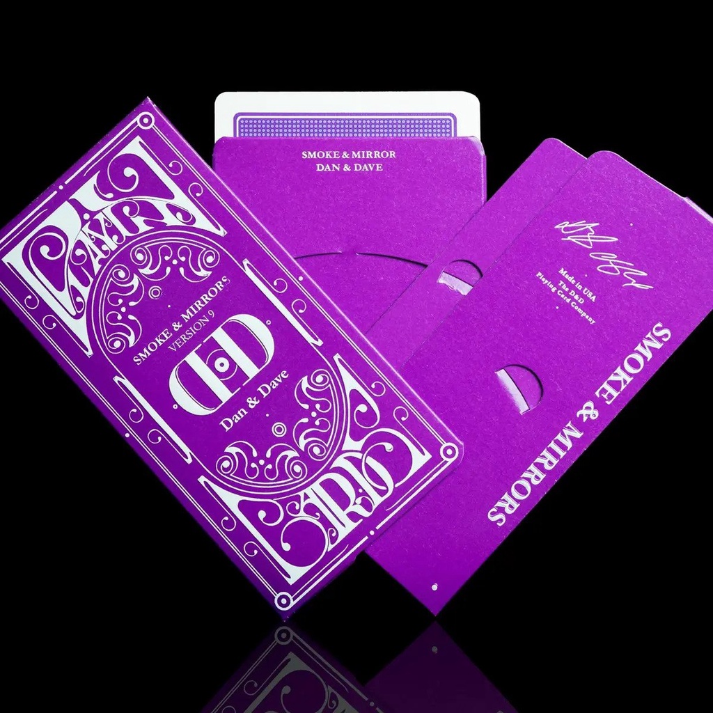 Bài tây Poker Riffle Shuffle x Dan & Dave Smoke & Mirrors v9 Playing Cards