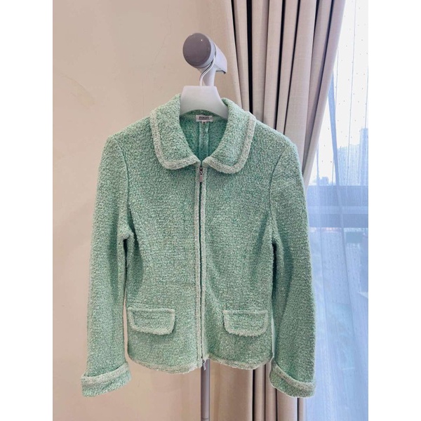 Thanh lý áo khoác dạ tweed len cao cấp của thương hiệu Nhật Bản ( FOXEY)
