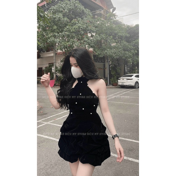 XẢ HÀNG CUỐI NĂM SALE SẬP SÀN | ĐẦM NHUNG CỨNG CÓ MÚT LÓT QUẦN CƯỜM ĐÓNG DÁNG NGẮN XINH XẮN MẶC ĐI CHƠI ĐI TIỆC ĐỀU ĐƯỢC