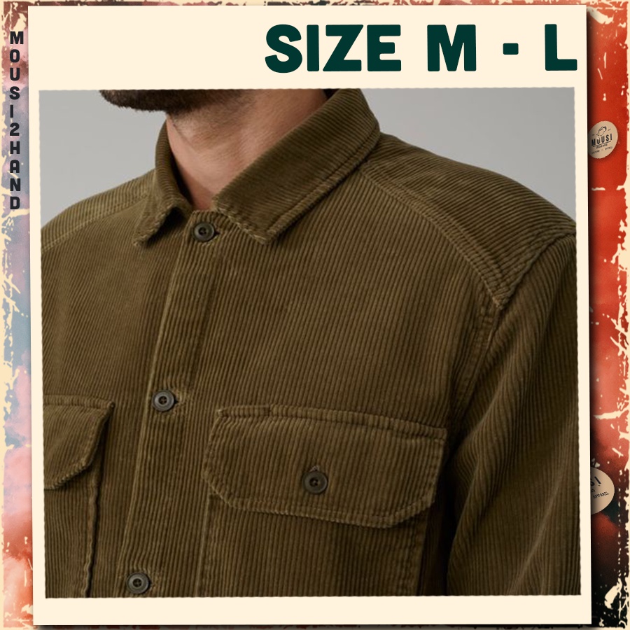 Áo sơ mi nhung tăm, corduroy - SIZE M,L -secondhand  -  - vintage, cổ điển - Mousi 2hand