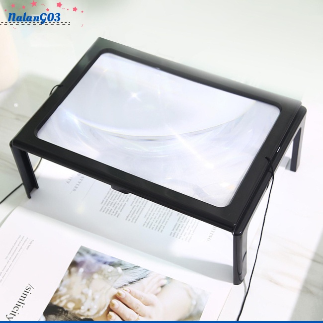 Kính Lúp Để Bàn Với 6 Đèn Led Chuyên Dụng Cho Người Lớn Tuổi