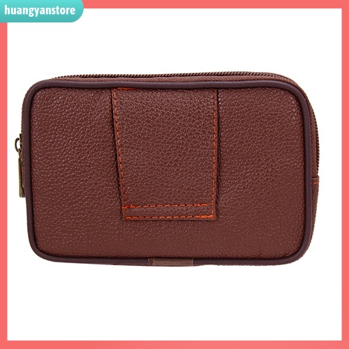 HY/ Ví đeo thắt lưng bằng da giả đa chức năng cho nam