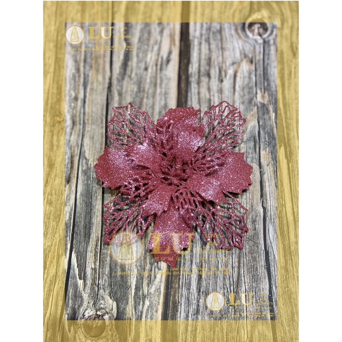 Hoa Trạng nguyên kép  nhũ kim , làm oản tài lộc , kép lớn, trang trí giỏ hoa quà | LU